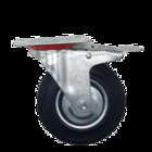110kg Capacity Stainless Steel Casters With 0.25 Inches Plate Thickness Top Plate Type