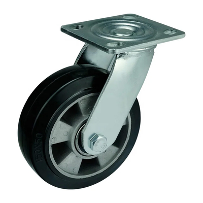 837lbs Wheel Capacity Industrial Caster 144mm Overall Length Smooth Easy Movement
