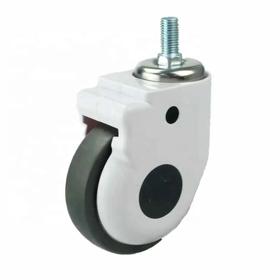 Quiet And Smooth Polyurethane Zinc Plated Casters With Side Lock Brake