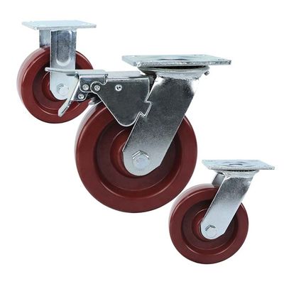 6 Inch 880lbs Capacity Heat Resistant Caster Wheels ISO9001