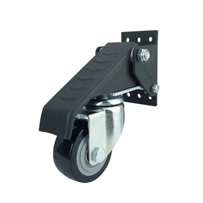 Single Wheel Red Pu Wheel Polyurethane Casters Pu Caster Wheel With 1000 Lbs Load Capacity