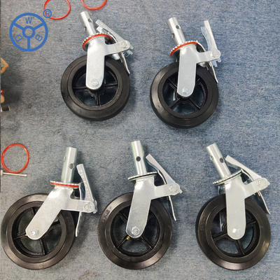 Transportation Brak Type Caster Wheel Caster 200/250kg Load 50mm Steel Treaded Stem