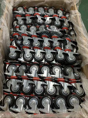 Customizable Rubber Casters With Load Capacity From 40 To 160KG