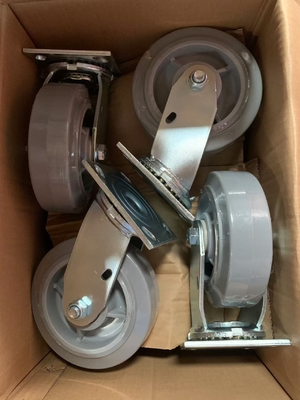 Industrial Swivel Heavy Duty Casters with TPR / Plastic / Rubber Wheels