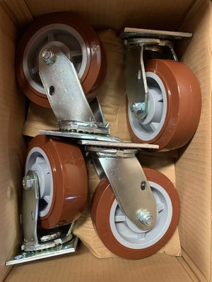 Industrial Swivel Heavy Duty Casters with TPR / Plastic / Rubber Wheels