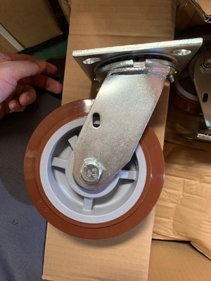 Industrial Swivel Heavy Duty Casters with TPR / Plastic / Rubber Wheels