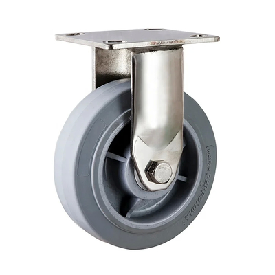 90-135kg Capacity Stainless Steel Thread Stem Casters With Bouble Ballrace Bracket