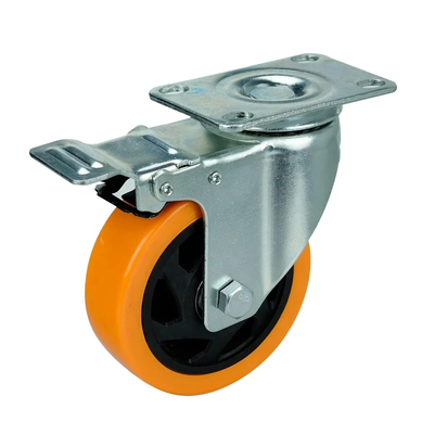 Double Ball Bearing Medium Duty Casters 4 Inch Wheel Diameter For Heavy-Duty Applications