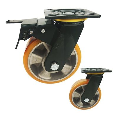 880lbs Capacity 8 X 2 Caster Wheel , Wearable Aluminum Caster Wheels