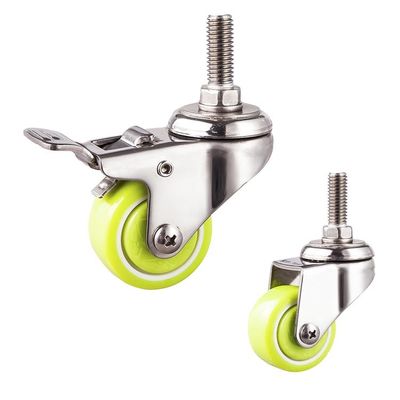 Rustproof 40mm Stainless Steel Casters For Electric Appliance