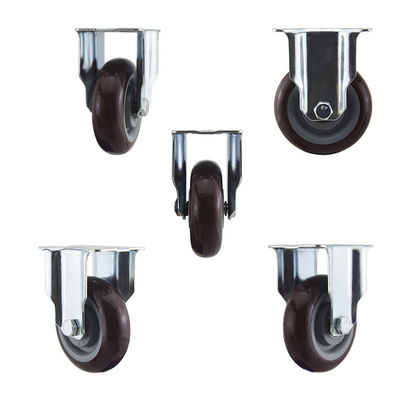 4 Inch One Direction Medium Duty Casters Zinc Plated Surface