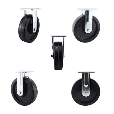 1100LBS Capacity 200mm Rigid Heat Resistant Heavy Duty Industrial Casters Wheel