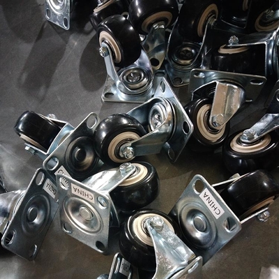 Small Size Light Duty Casters PVC Wheels 360 Dgree Rotating Swivel Bolt Hole Castors Without Brakes 50mm