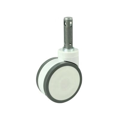 Height 194mm red pu wheel polyurethane casters smooth tread type industrial caster wheels ideal for heavy equipment and machinery transport