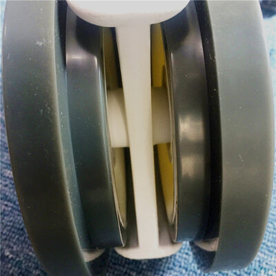 194 мм высота черный полиуретановый колесо полый сердечник промышленного класса колесо для тяжелых тележек оборудования и машин