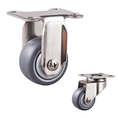 1.5inch Rustproof 66lbs Loading TPR Fixed Caster Wheels