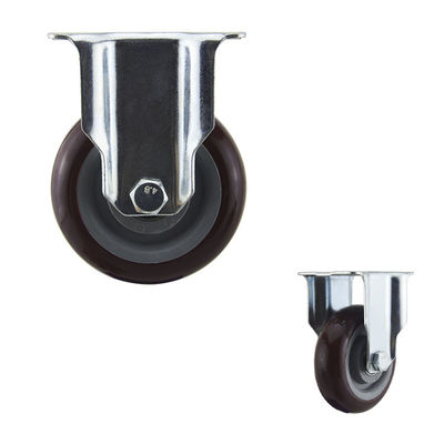 4 Inch One Direction Medium Duty Casters Zinc Plated Surface