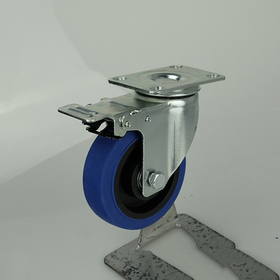 80kg Capacity 3 Inch Swivel Caster Wheels , TPR Quiet Caster Wheels