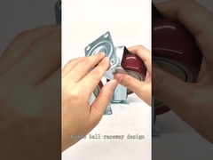 Одноопорный красный ролик средней мощности из ПВХ введение-YLcaster